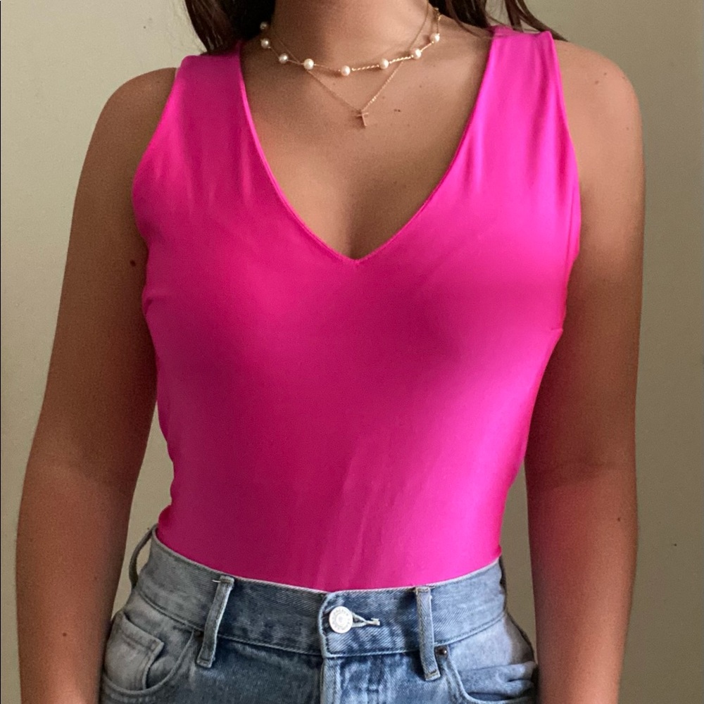 Pink bodysuit